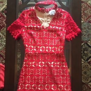 Just One Answer Red evening dress XS